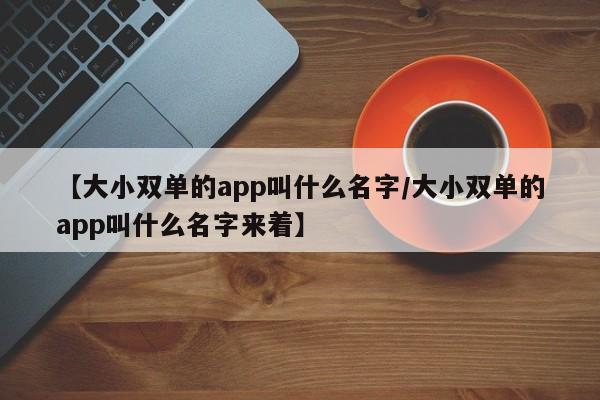 【大小双单的app叫什么名字/大小双单的app叫什么名字来着】