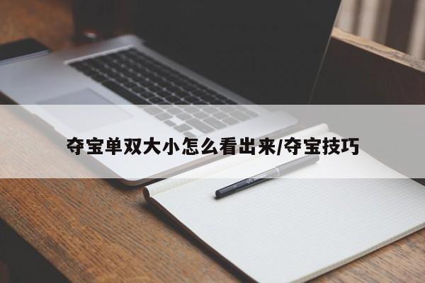 夺宝单双大小怎么看出来/夺宝技巧